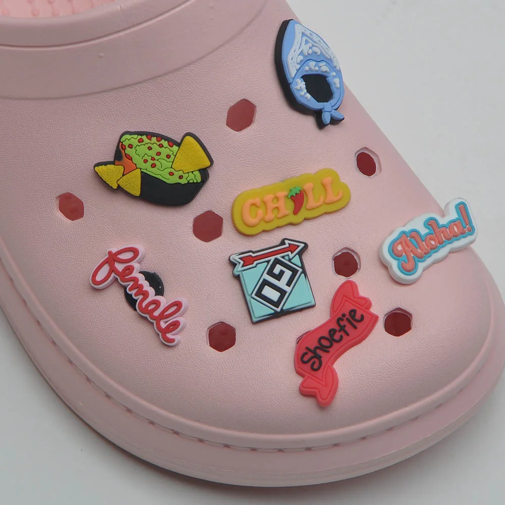 2020 new custom shoe jibbitz clog charm for croc shoe