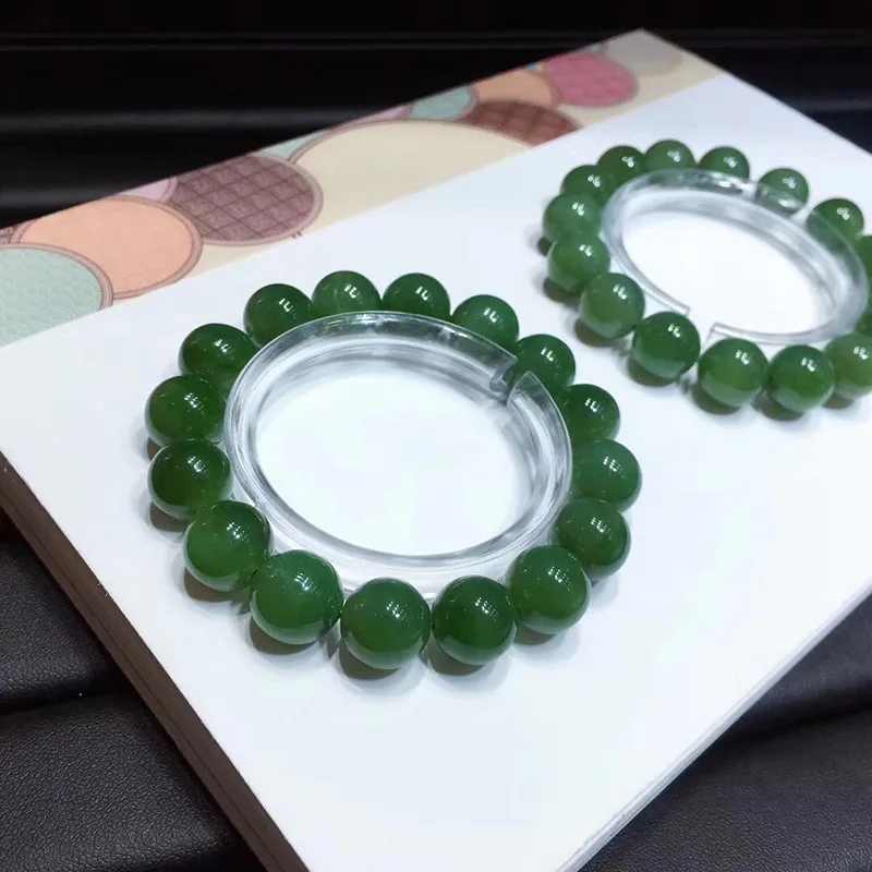 

Natural Hetian Jade Jasper Single Loop Bracelets Accessories Jewelry