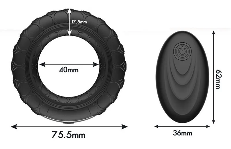 Vibrator Penis Ring Silicone Cock Rings Dick Vibrator Male Penis Massage Sex Toys For Men Remote Control 10 Speed Time Delay (4)_副本.jpg_.webp