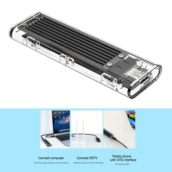 

TCM2F-C3 NGFF to USB3.1 TYPE-C M.2 SSD Hard Disk Drive Enclosure Case 5Gbps Hard Drive Disk Case Support 2TB Enclosure New