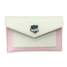 Женский кожаный кошелек, маленький женский кошелек, два сложения, Женский конверт, многофункциональная сумка для карт, кошелек, портмоне# G2