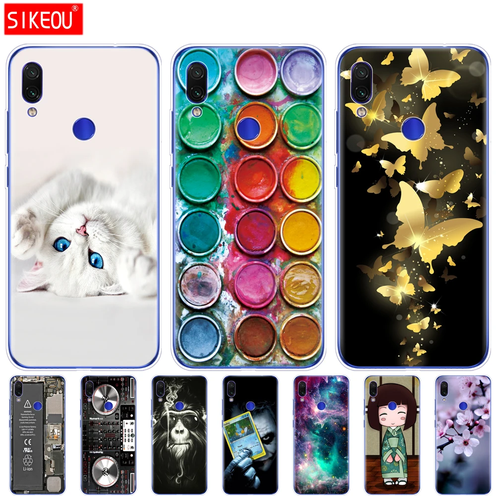 

For Xiaomi Redmi Note 7 Case 6.3inch Silicone Painting Soft TPU For Xiaomi redmi 7 case 6.26 inch Coque redmi note 7 pro Cases