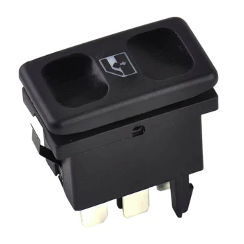 

1PCS Car Black Plastic Metal Power Window Control Switch Button 191959855 BDP605 for Golf Je-tta MK2 1985 -1987 1988 1989