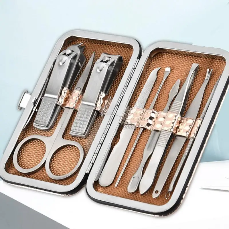 7 шт. кусачки для ногтей Триммер Набор разумное хранение и удобный доступ Портативный Путешествия Маникюр Педикюр Кусачки Для Ногтей