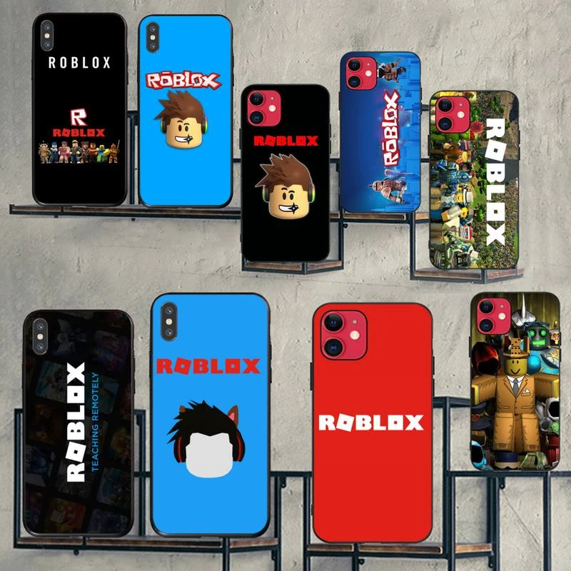 Cutewanan Roblox Games Soft Silicone Black Phone Case For Iphone 11 Pro Xs Max 8 7 6 6s Plus X 5s Se Xr Case Phone Case Covers Aliexpress - iphone 7 plus roblox