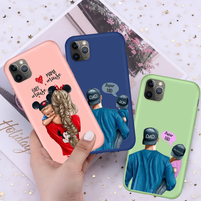 Супер mom of boys brothers sisters для Fundas iPhone 11 Мягкий Жидкий чехол ярких цветов 7 8 6 6s Plus X Xs Pro
