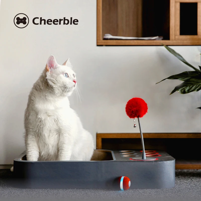 Cheerble アイスクリームボール スマート おもちゃ 猫 自動ローリング