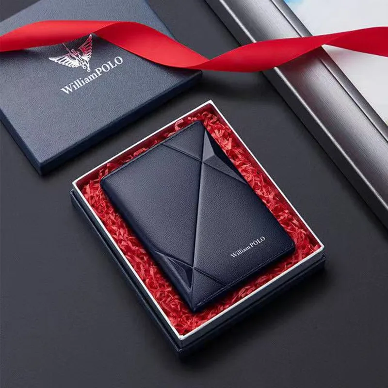 RFID Мужская ультратонкая компактная Высококачественная кредитница с защитой от