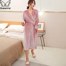 Queenral, Женский Золотой бархатный халат, сексуальный халат, ночная рубашка, женская пижама, ночная рубашка, ночное белье, ночная рубашка, пижама