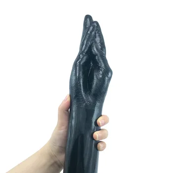 Super Huge Simulation Fist Dildo Hand Touch G-spot Anal Plug Vaginal Masturbation TPE Suction Cup Sex Toys for Unisex Couple Gay 3