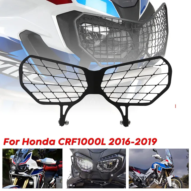 US $17.82 Free Shipping Motorcycle Accessories Headlight Grille Guard Protector For Honda CRF1000L CRF Advent