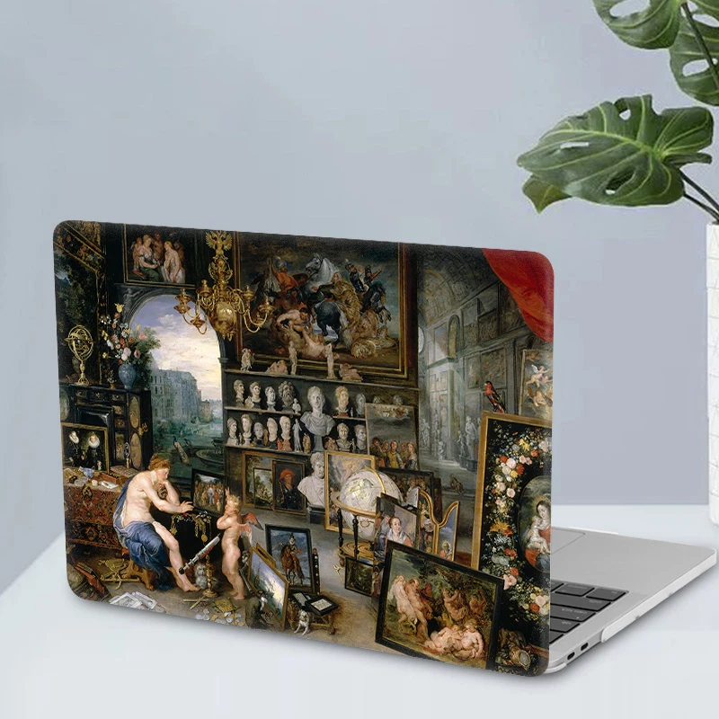 Mtt-laptop Case para Macbook Touch Bar Capa de Pintura a Óleo Air 15 Pro m1 m2 13 14 13.6 16 2023 2023 2023 2023 A2681 A2941 - Imagem 2