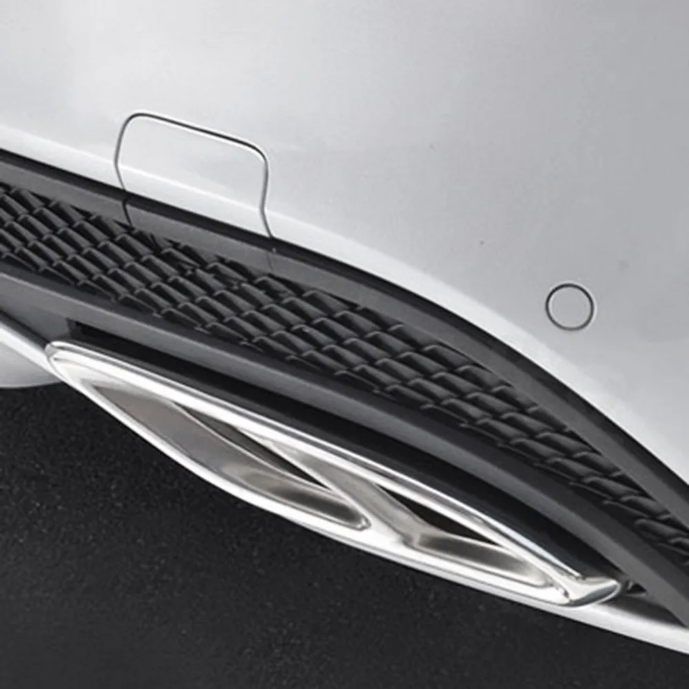 Для Mercedes-Benz автомобильные наклейки модифицированные аксессуары Хвостовая горловина паста выхлопная труба яркая полоса