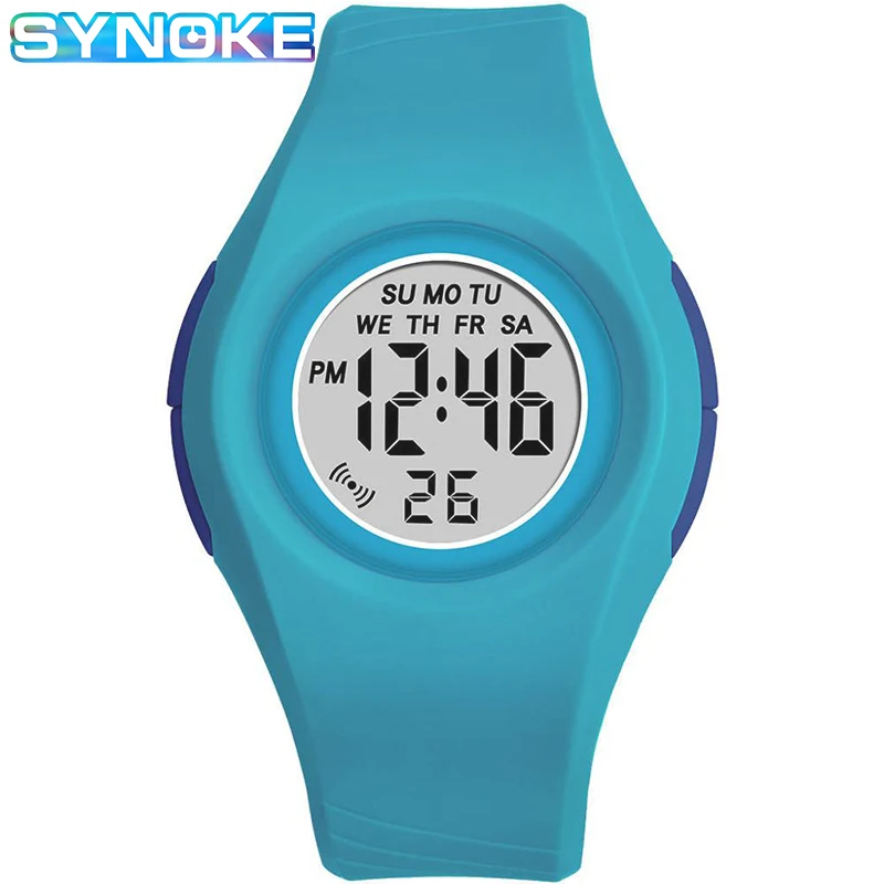 Kids Watches SYNOKE Digital Watch for Girl boy Student 5Bar Waterproof Wristwatches Fashion