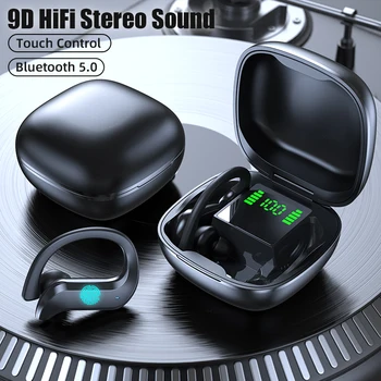 

TWS Bluetooth Earphones V5.0 Wireless Headphones Touch Control Sports Waterproof Headsets 9D HiFi Stereo Game Earphones With Mic