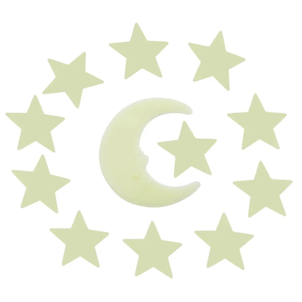 Звездная Луна светящийся стиль в темноте Сделай Сам светящаяся флуоресцентная