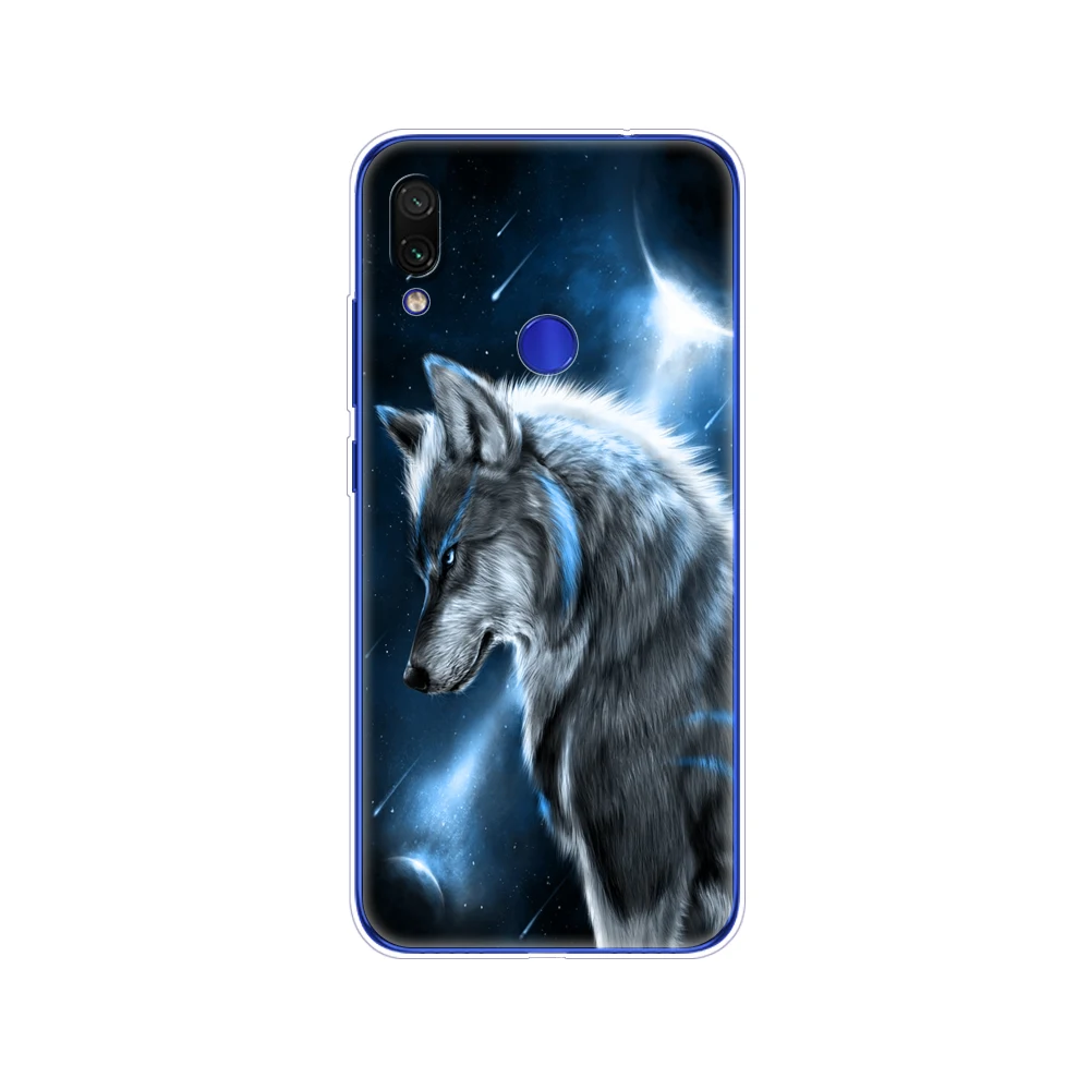 For xiaomi Redmi Note 7 Case Silicone Painting Soft TPU For xiaomi Redmi Note 7 Case 6.3 inch Fundas Coque Redmi NOTE 7 PRO Case cases for xiaomi blue Cases For Xiaomi