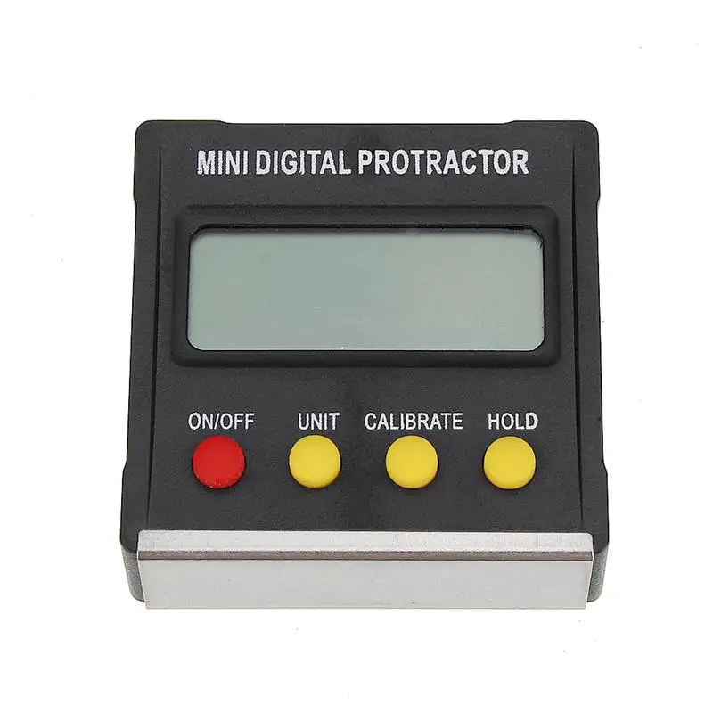

Mini Digital Protractor Inclinometer Waterproof Level Box Angle Finder Measure Bevel Box Goniometer Magnet 360 Degree