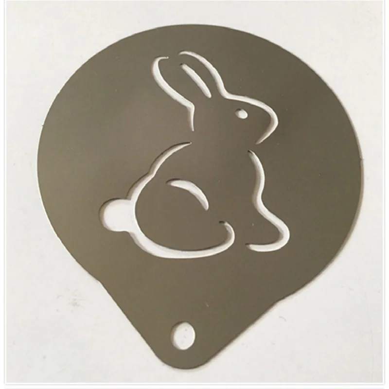 Трафареты из нержавеющей стали с принтом цветов для кофе формы гирлянды