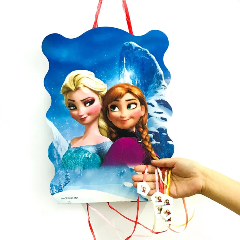 Pinata-1pcs 180*130 см вечерние скатерти с изображением Эльзы и Анны из мультфильма «Холодное сердце» для вечеринки в честь Дня Рождения - Color: Pinata-1pcs