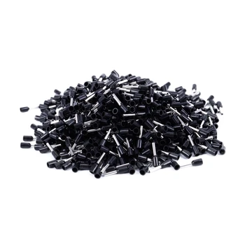 

1000x Crimp Terminal Pre Insulated Ferrule E1008 18AWG 1.0mm2 Silver Black