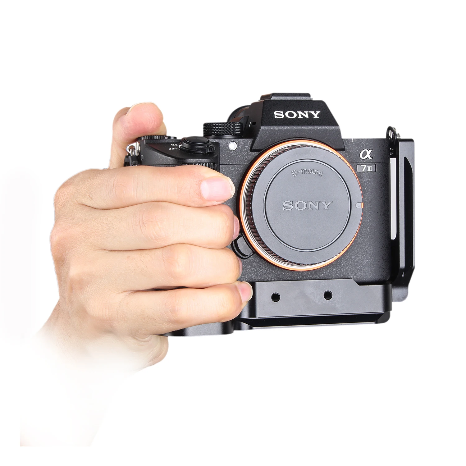 L кронштейн держатель для sony A73 A7III A7M3 A7RIII A9 Quick Release Baseplate