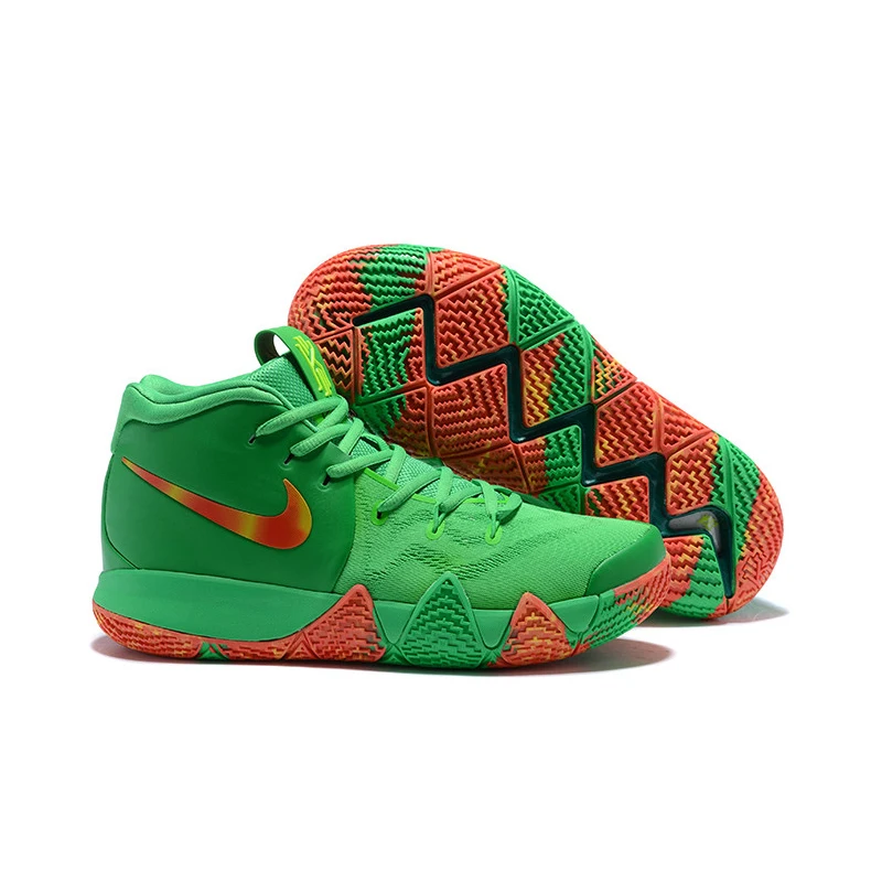 Новое поступление Kyrie 4 Irving 4th поколение конфетти мужская обувь, амортизация износостойкая обертка