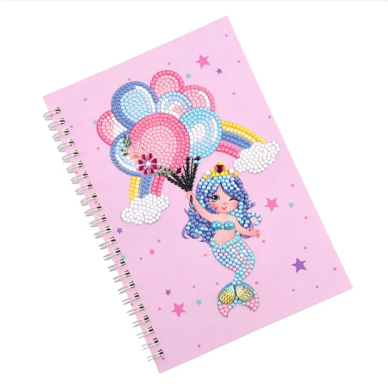 2021 Factory hot Christmas sale wholesale diamond painting small notebook A5 size 60 pages