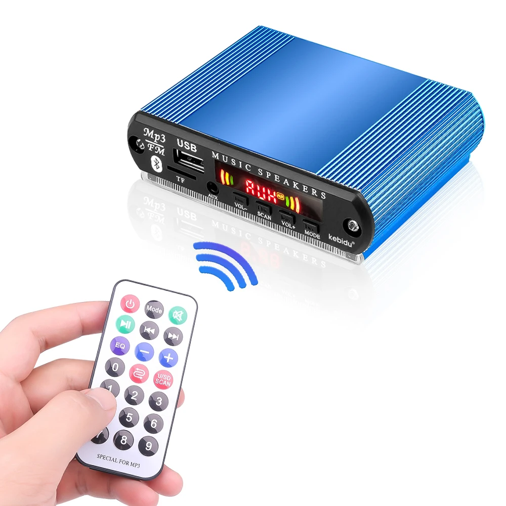 Мини-усилитель мощности для автомобиля MP3 декодер USB цифровой светодиодный SD аудио усилитель SD/MMC карта U палка fm-радиоприемник с пультом дистанционного управления