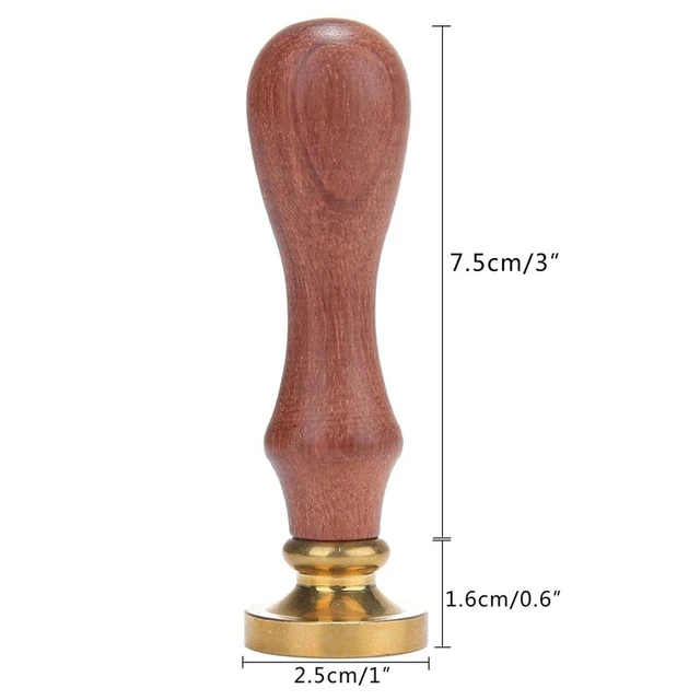 Wax Seal Stamp Kit - 6Pcs Copper Vintage Sealing Stamp Set, Romantic Creative Decor Tool for Envelops, Invitations 4