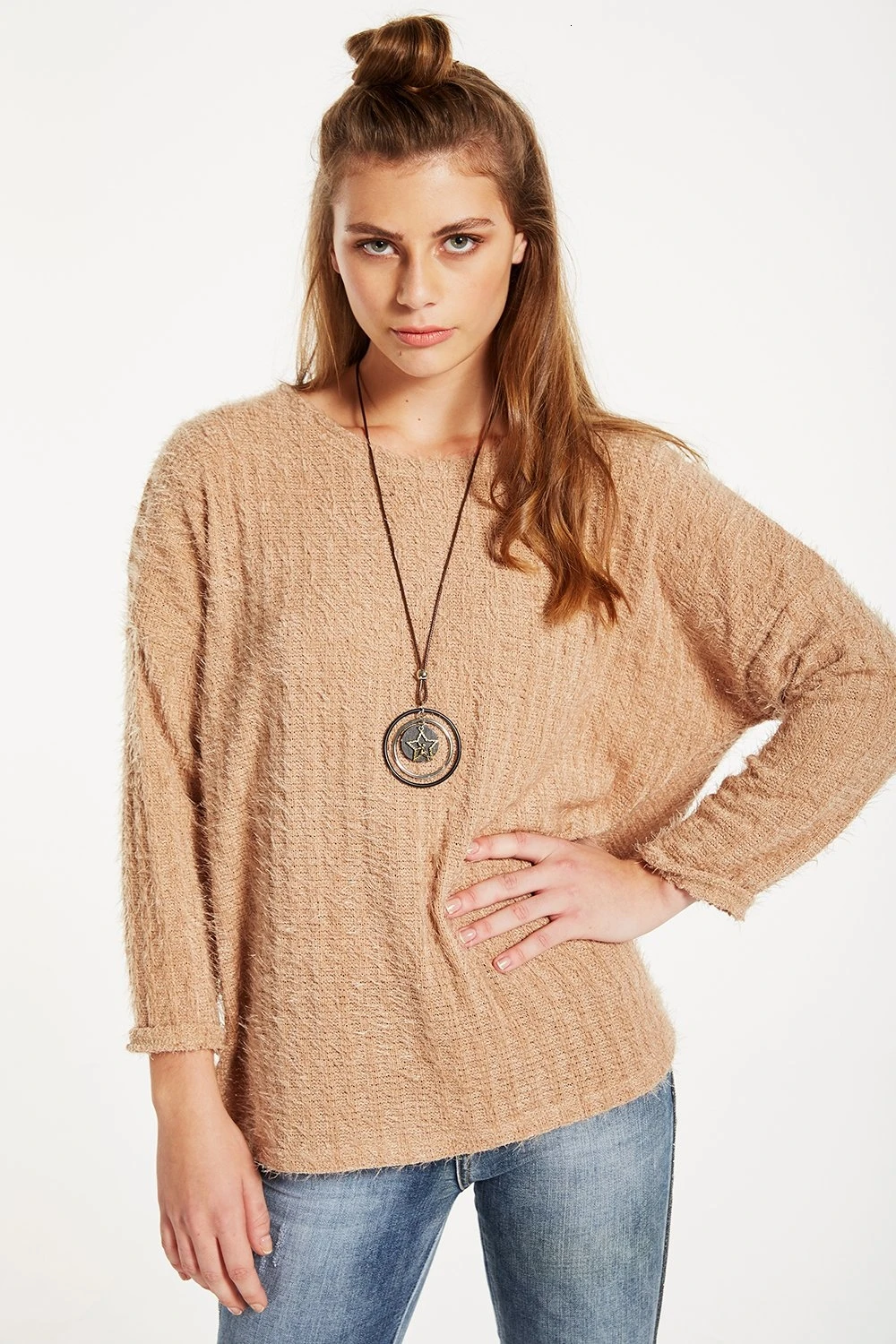 Свитер с воротником GREYMODA MUJER PELO CON