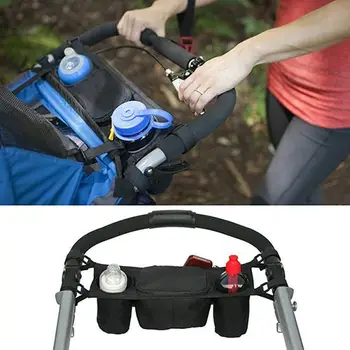 

Baby Stroller Organizer Cooler Thermal Bags Carriage Pram Buggy Cart Bottle Holder Oxford Fabric Baby Stroller Hanging Bag