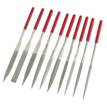 

10pcs Diamond File Needle File Set Wood Rasp Jeweler Repair 180mm