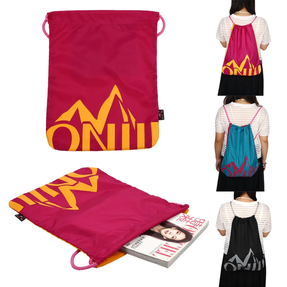 Outdoor backpack with drawstring