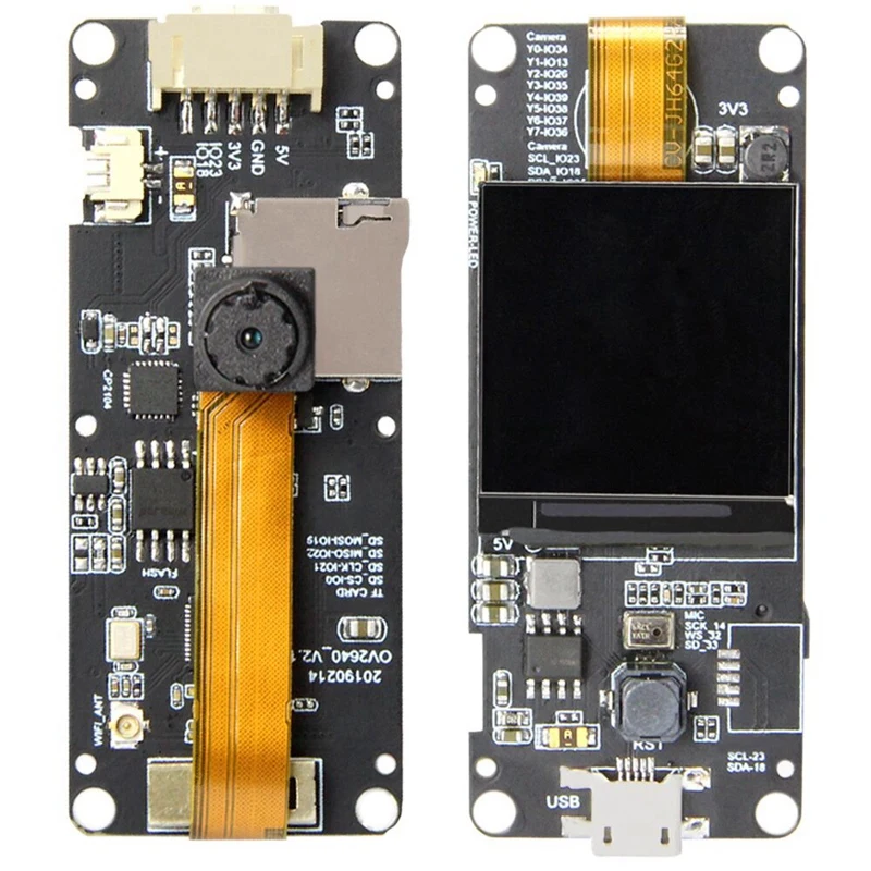 T-camera Plus Esp32-Dowdq6 8Mb Spram модуль камеры Ov2640 1,3 дюймов дисплей камера заднего вида