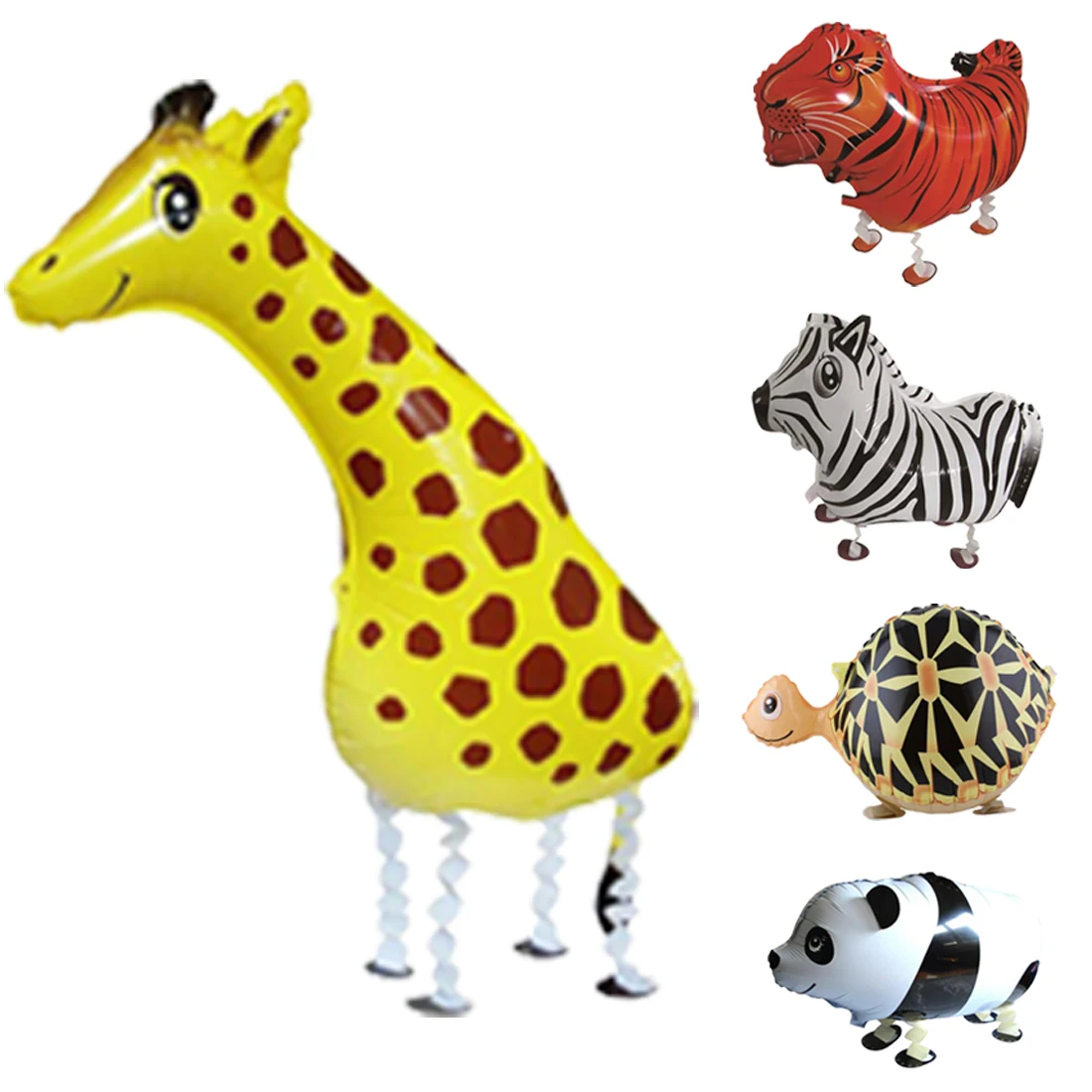 

Jungle Safari Party Walking Animal Helium Balloons Air Pig/Dog Foil Ballon Baby Birthday Party Decorations Kids Gift Toy Baloon
