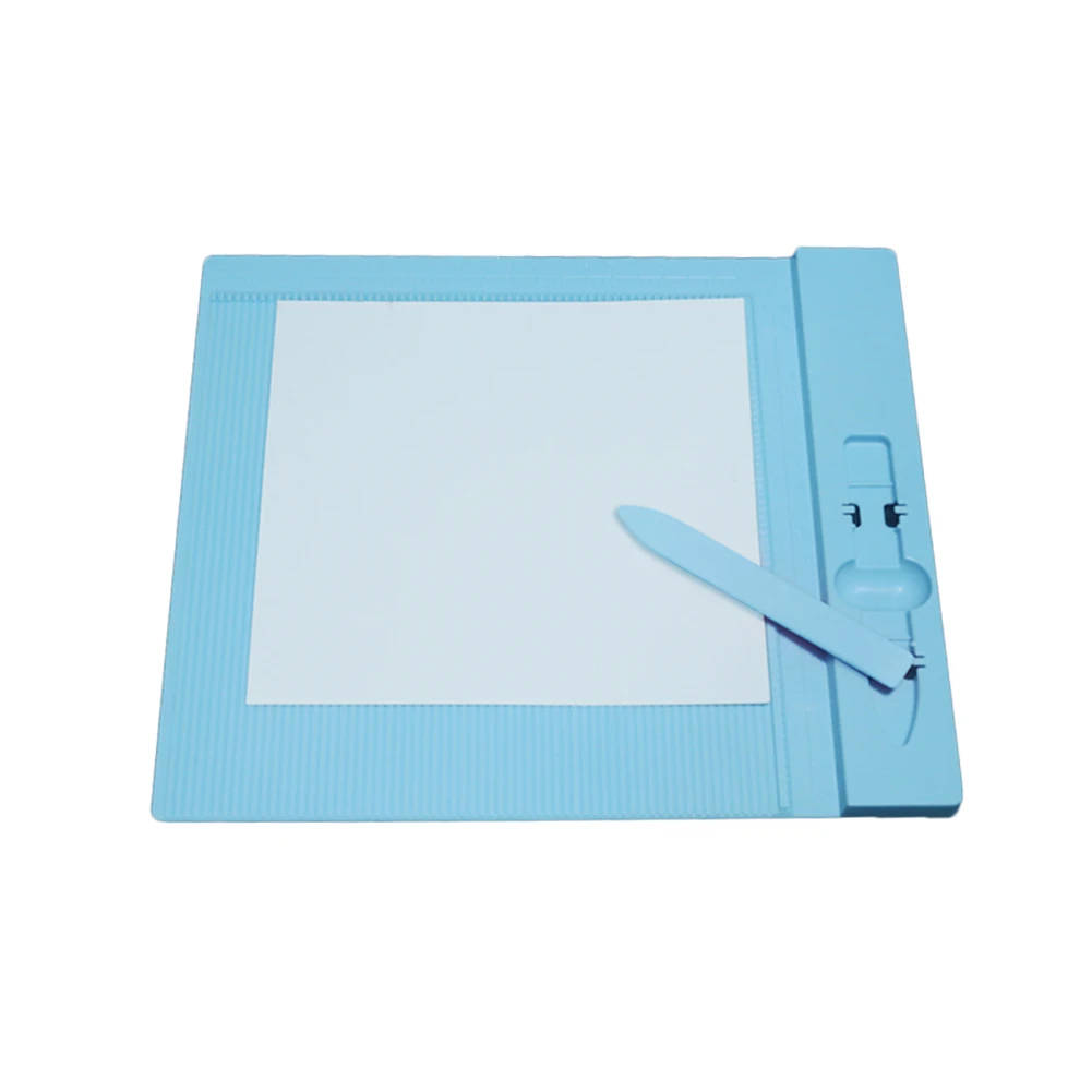 

Hot 270x230mm Plastic Scoring Board Paper Card Cuting Board Craft DIY Tool with Measuring Grid XJS789
