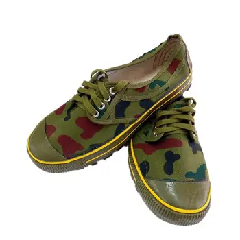 

Army Yellow rubber shoes jungle camouflage yellow ball school military training liberation wear-resistant and antiskid labor