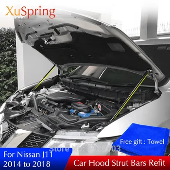 

Car Engine Cover Gas Spring Shock Strut Lift Support Rod Bars Bracket For 2014-2019 Nissan QASHQAI J11 Car-styling