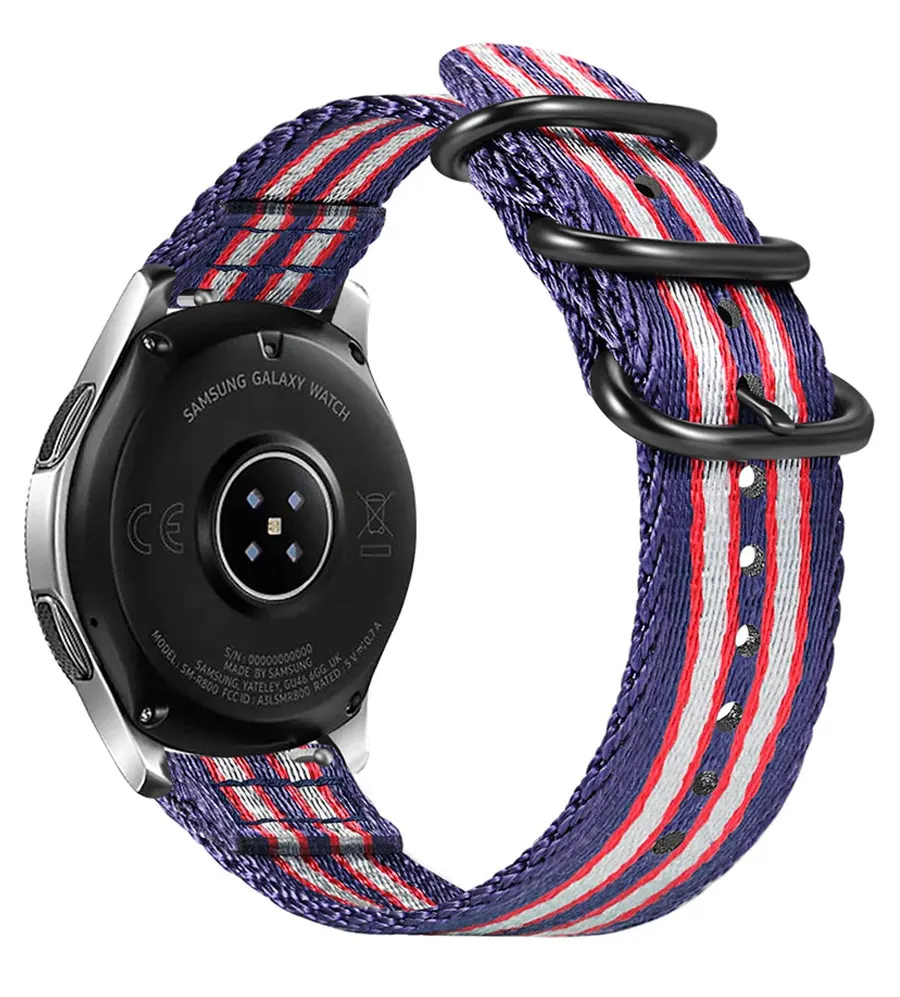 Часы Galaxy 46 мм 42 для Gear S3 Frontier active 2 Amazfit Bip huawei watch Gt Nato ремешок 22 браслет 18 20 24|Ремешки
