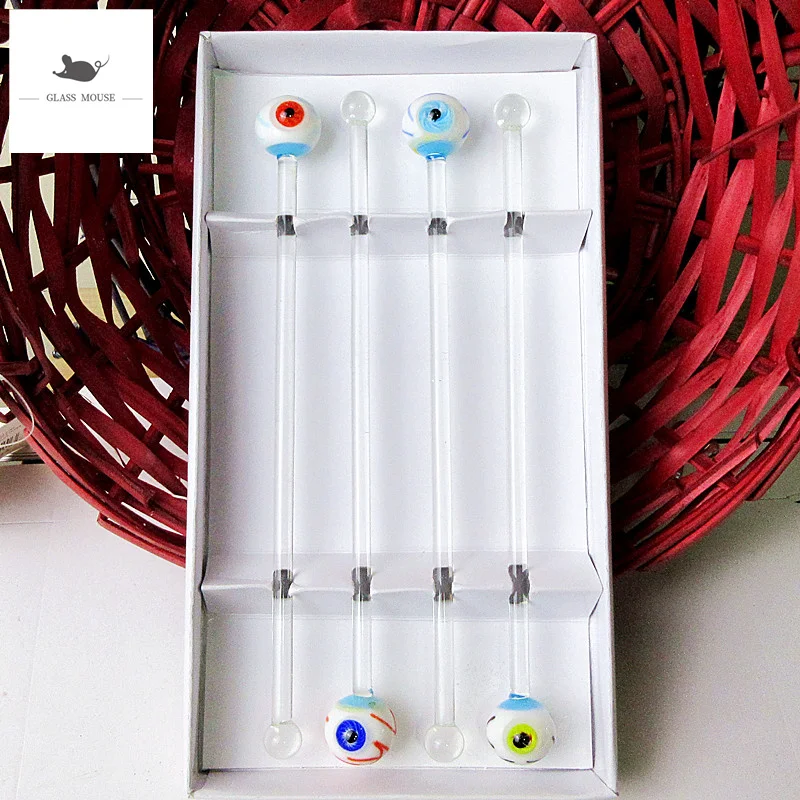 Coffee Muddler pink Elephant glass Stirring Sticks Cocktail With 20cm Long Handle Stir Rod Drinks Muddlers Bar Swizzle Sticks