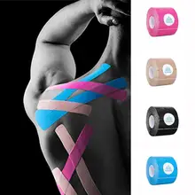 Спортивная Фитнес-повязка для мышц, эластичная спортивная лента, Спортивная Защитная Эластичная растягивающаяся повязка, повязка для боли, поддержка мышц X0J6