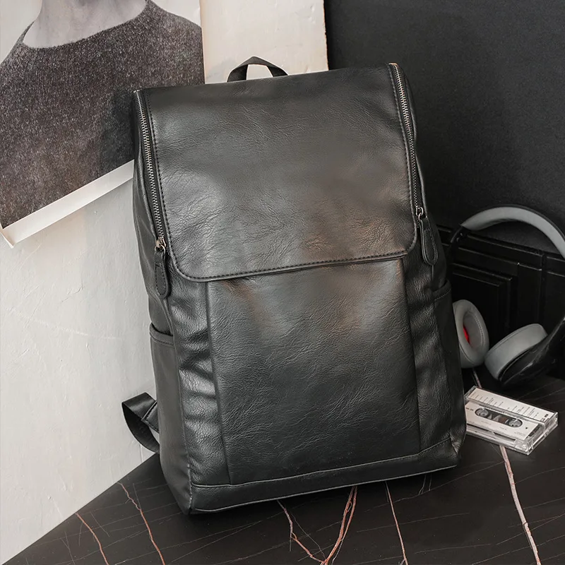 Sac A Dos 2022 Luxury Big Backpack Black School Waterproof Bag Pack Trendy  Woven Large Pu Leather Rucksacks Mens Laptop Bags - AliExpress
