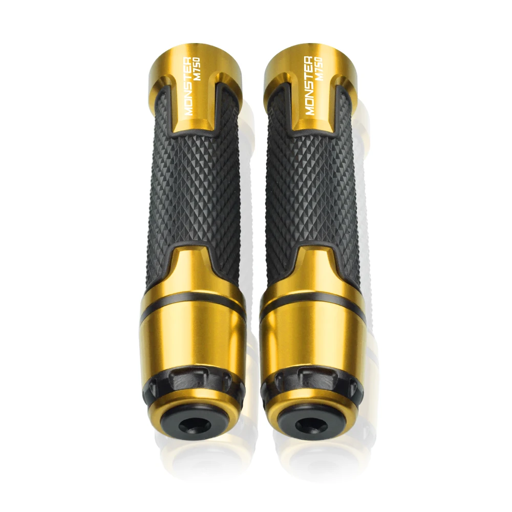 7/8 ''22 мм алюминиевые аксессуары для мотоциклов, противоскользящие ручки для скутера, ручки для руля для DUCATI MONSTER M750 - Цвет: MONSTER M750