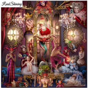 

diy Diamond Painting Circus of abstruse Diamond Embroidery Full square round drilling 5d Diamond Mosaic kits puzzle arts F304