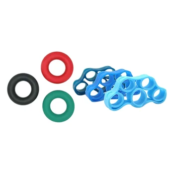 

6 Pack 3 Levels Hand Grip Strengthener, Finger Stretcher,,Grip Strength Trainer For Carpal Tunnel Exercise Rock Climbing