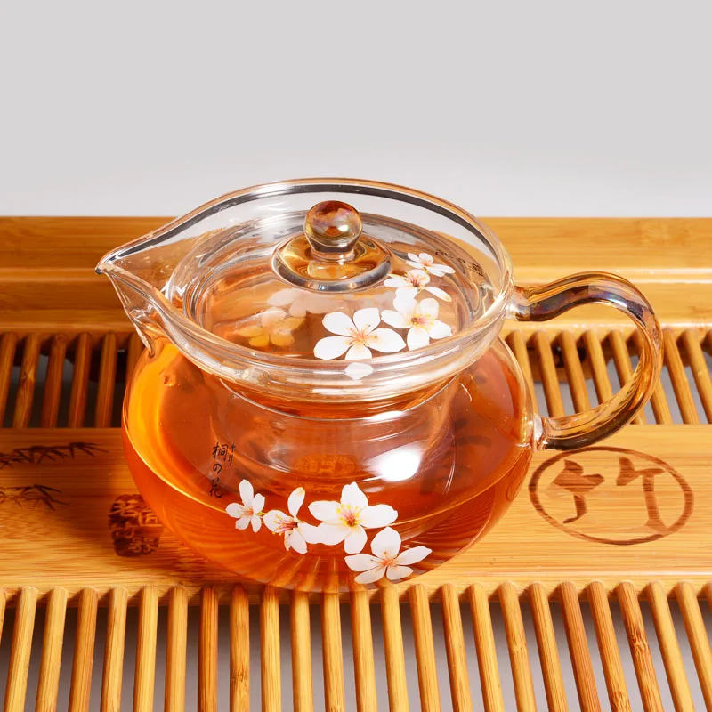 

500ml Heat-resistant Glass Teapot with Filter Tea Kettle Office Household Teapots Kung Fu Flower Tea Pot Drinkware Teaware Gifts