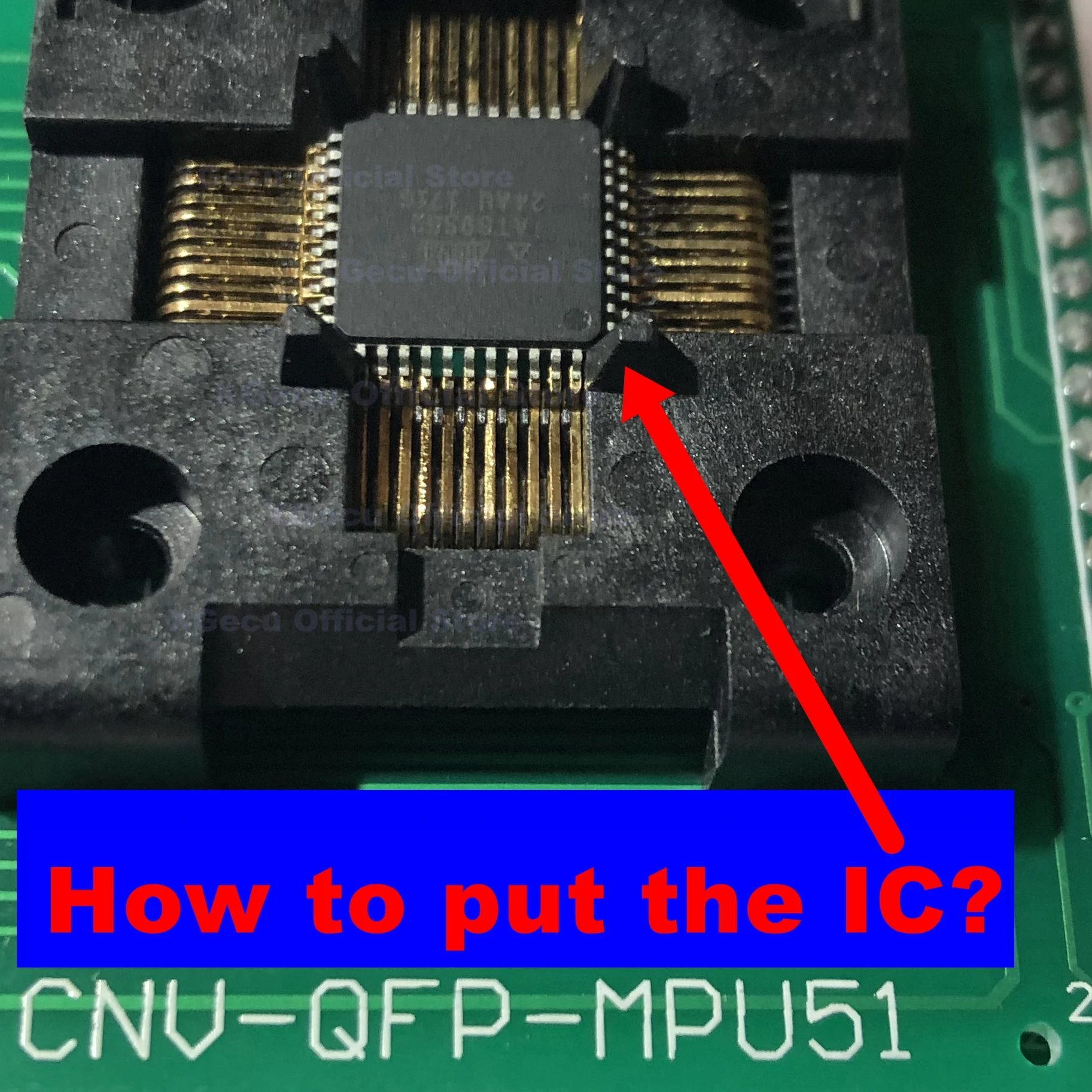 Mcu para Tl866a Programadores de 40 Adaptador Qfp44 Tqfp44-dip40 Suporte 8051 Tl866cs Tl866ii Mais Pinos Zif Cnv-qfp-mpu51 Lqfp44 - Vqfp44 - Imagem 6
