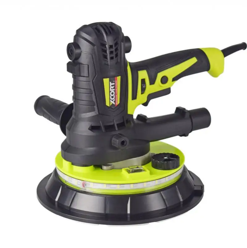 

750 Вт электрическая самоочищающаяся машина для наждачной бумаги с двойным светом, промышленная шлифовальная машина для шлифовки стен