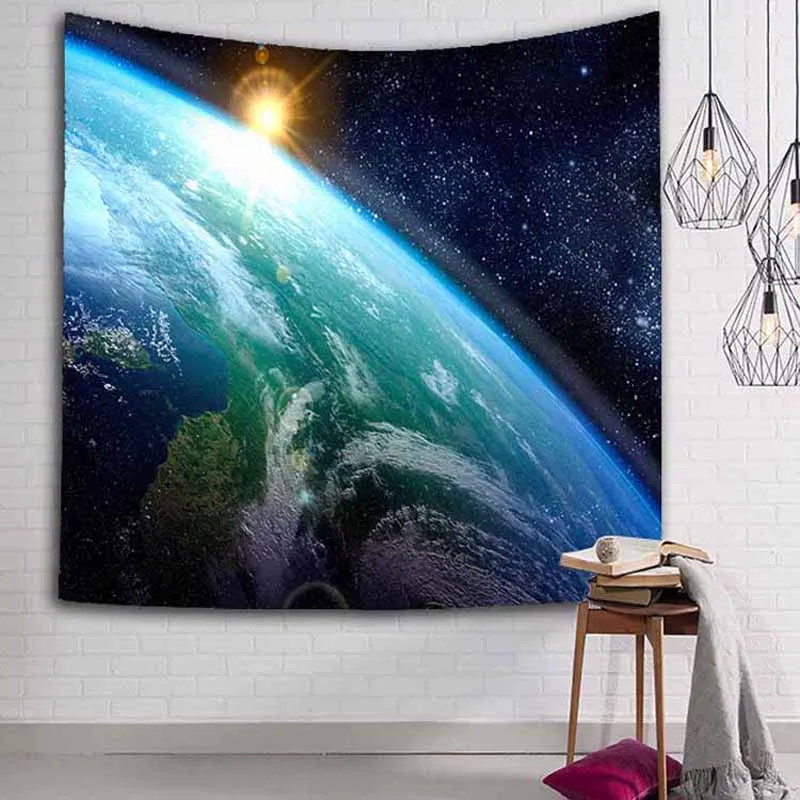 Blue Star Hole Tapestry Wall Hanging Hippie Retro DormRoom Decor Psychedelic Tapestry Sky Hole Universe Wall Tapestry